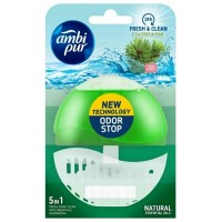 Підвісний блок для туалету Ambi Pur Odor Stop 5в1 Чайне дерево і пихта, 55 мл